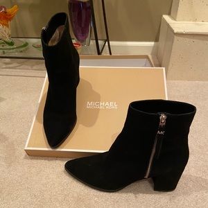 Michael Kors Black suede booties
